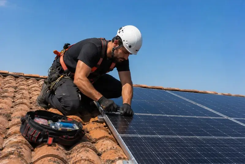 Maintenance et monitoring de panneaux solaires à Berriac
